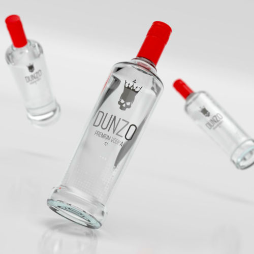 Dunzo: Absolute Vodka. Label Designing